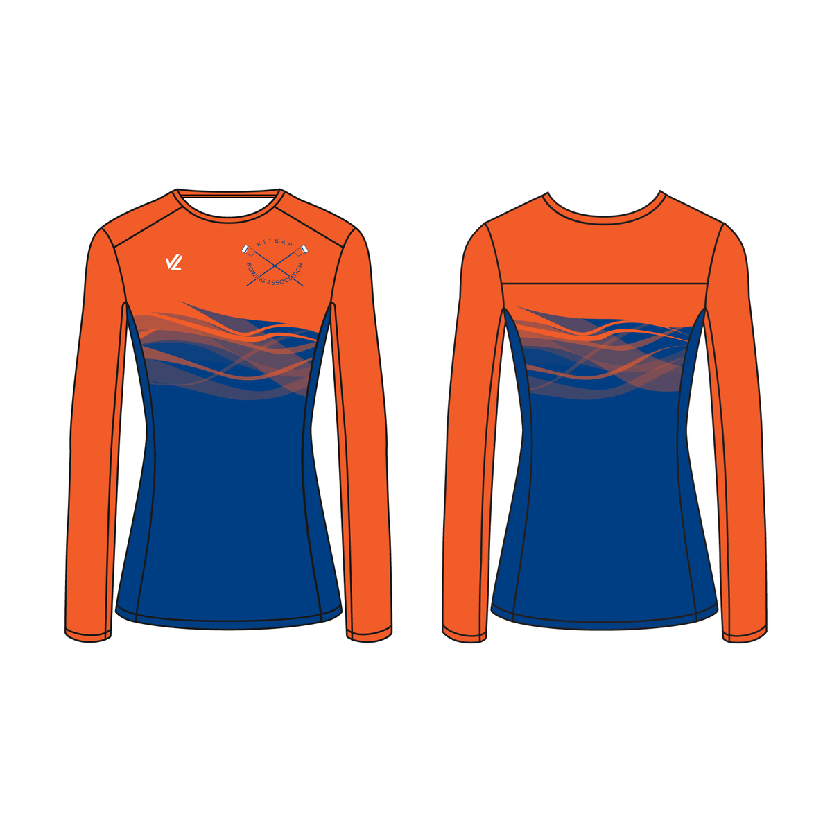 Women's LooseFit Performance Long Sleeve With Crew Neck KITSAP ROWI