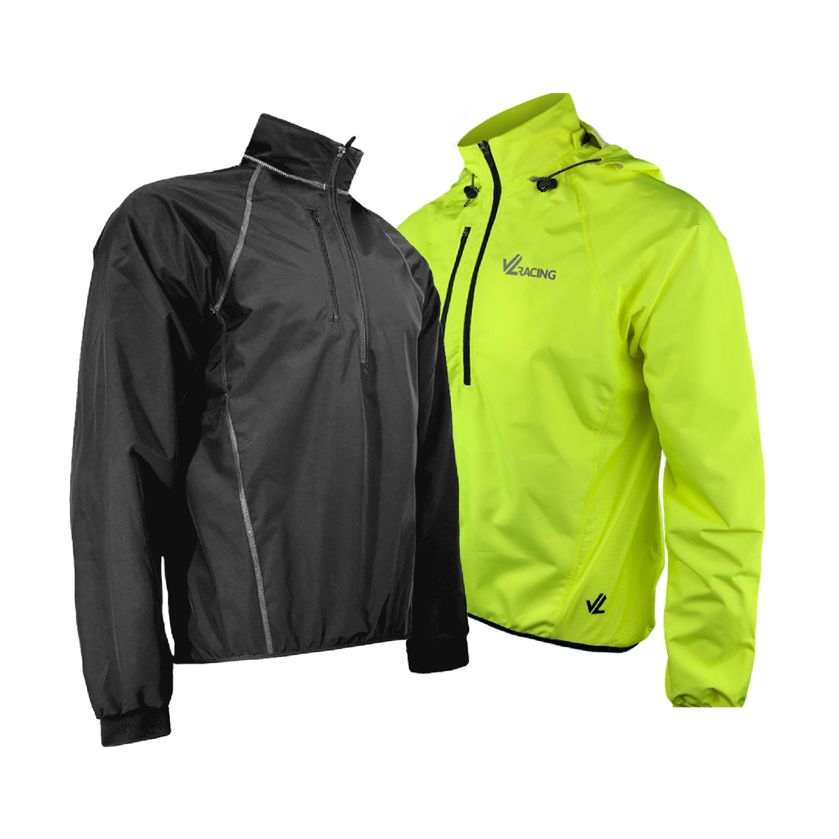 Unisex Classic Sequel Rower Midweight Jacket Black/Hi-Viz - SHAKER CRE ...