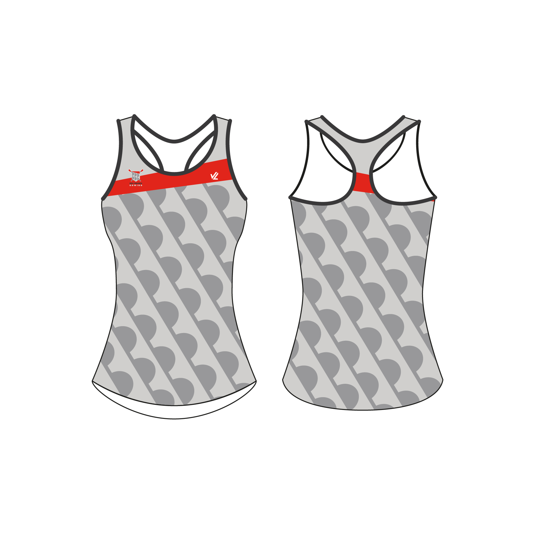 Women's Performance Tank DES MOINES ROWING CLUB JL Rowing